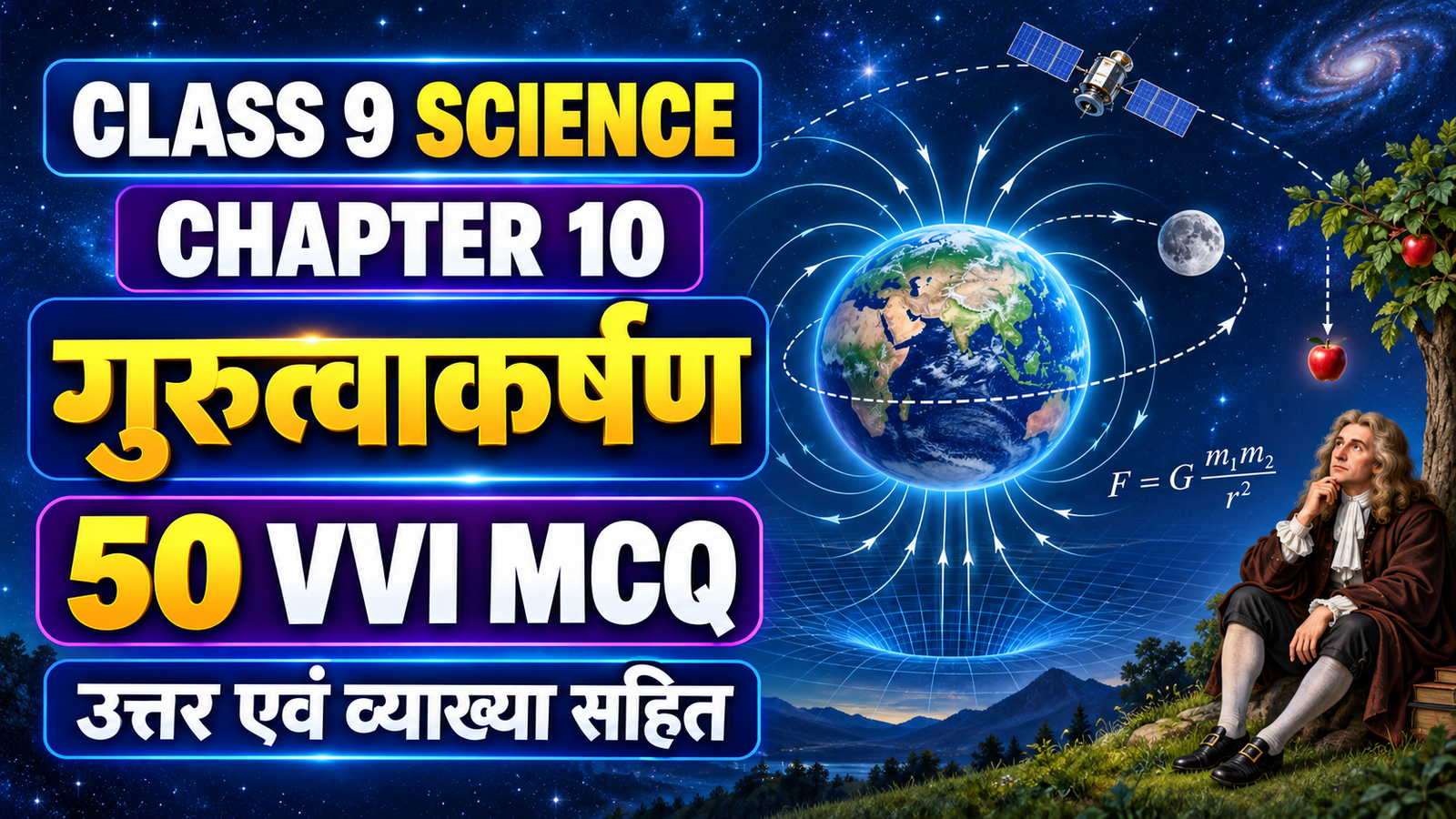 Class 9 Science Chapter 10 Gravitation – 50 VVI MCQ