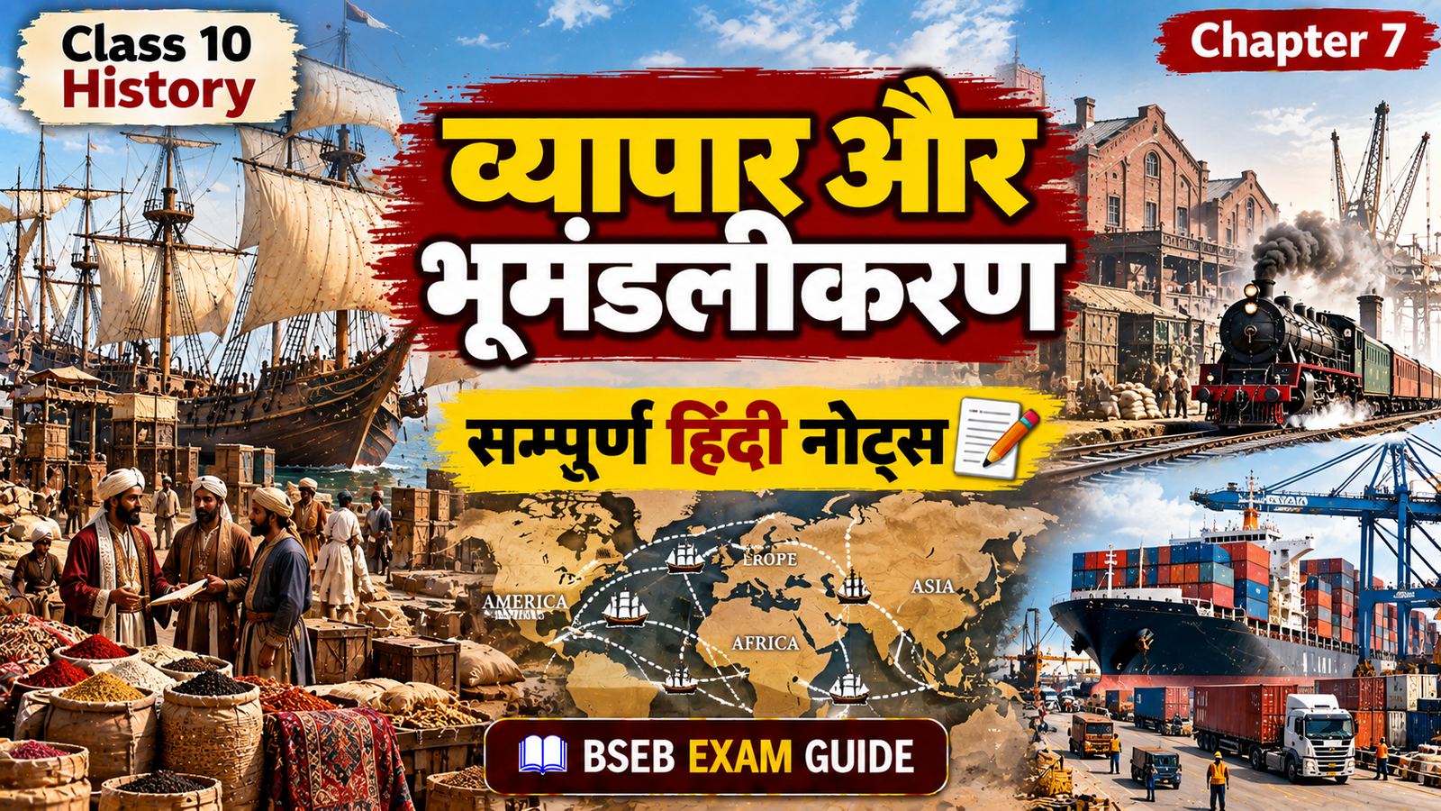Class 10 History Chapter 7 व्यापार और भूमंडलीकरण Notes in Hindi