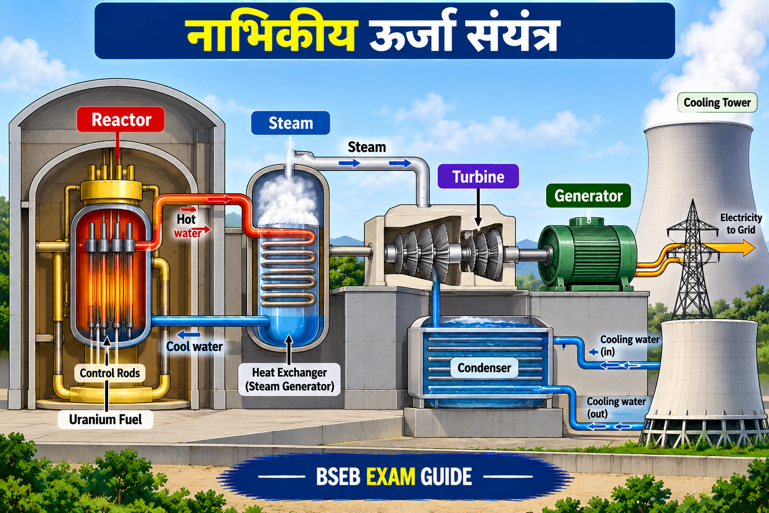 नाभिकीय ऊर्जा संयंत्र Nuclear Power Plant