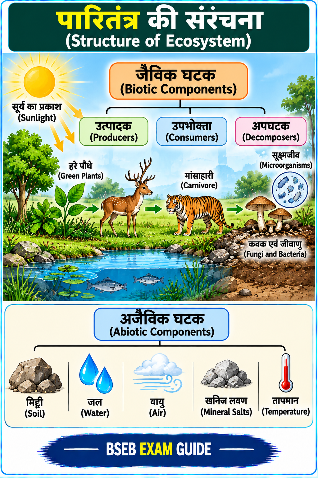 पारितंत्र की संरचना Structure of Ecosystem