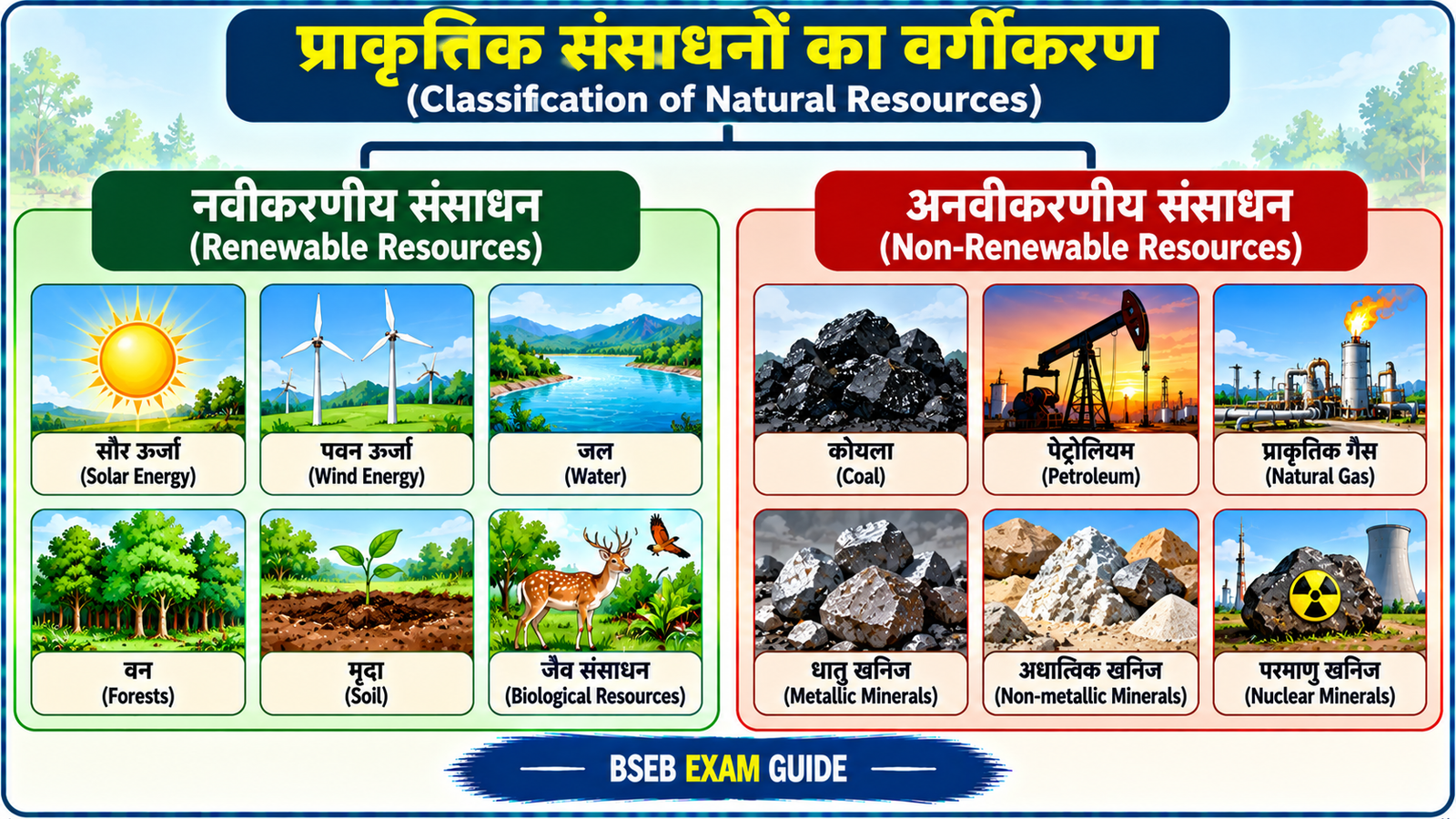प्राकृतिक संसाधनों का वर्गीकरण Classification of Natural Resources