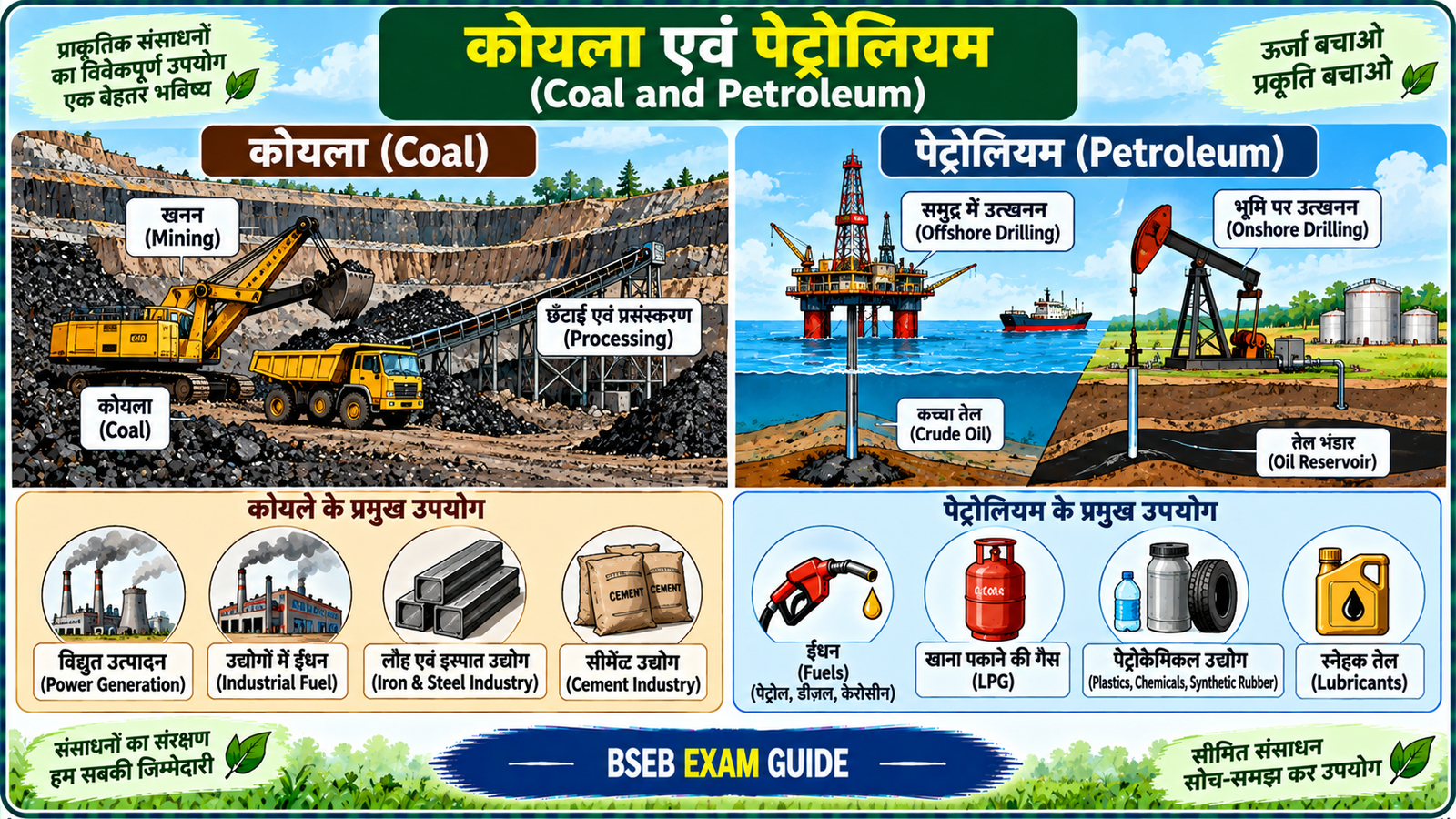 कोयला एवं पेट्रोलियम Coal and Petroleum