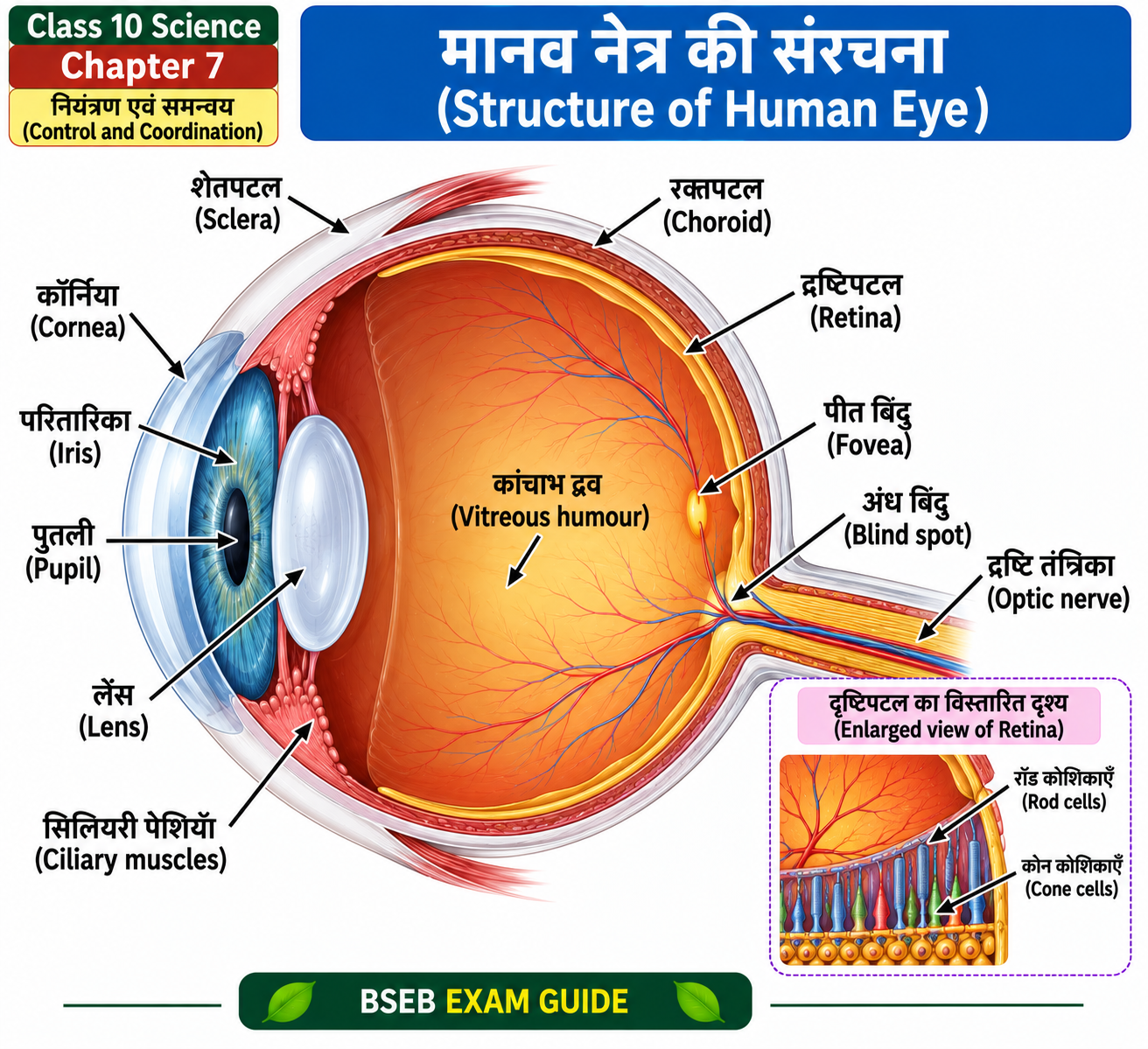 Class 10 Science Chapter 7 Human Eye Structure