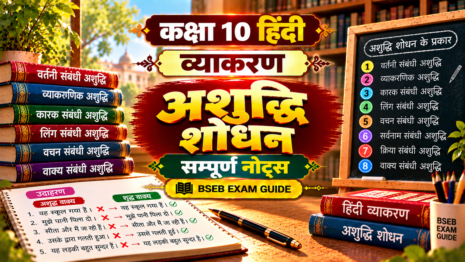 अशुद्धि शोधन Class 10 Hindi Grammar Notes