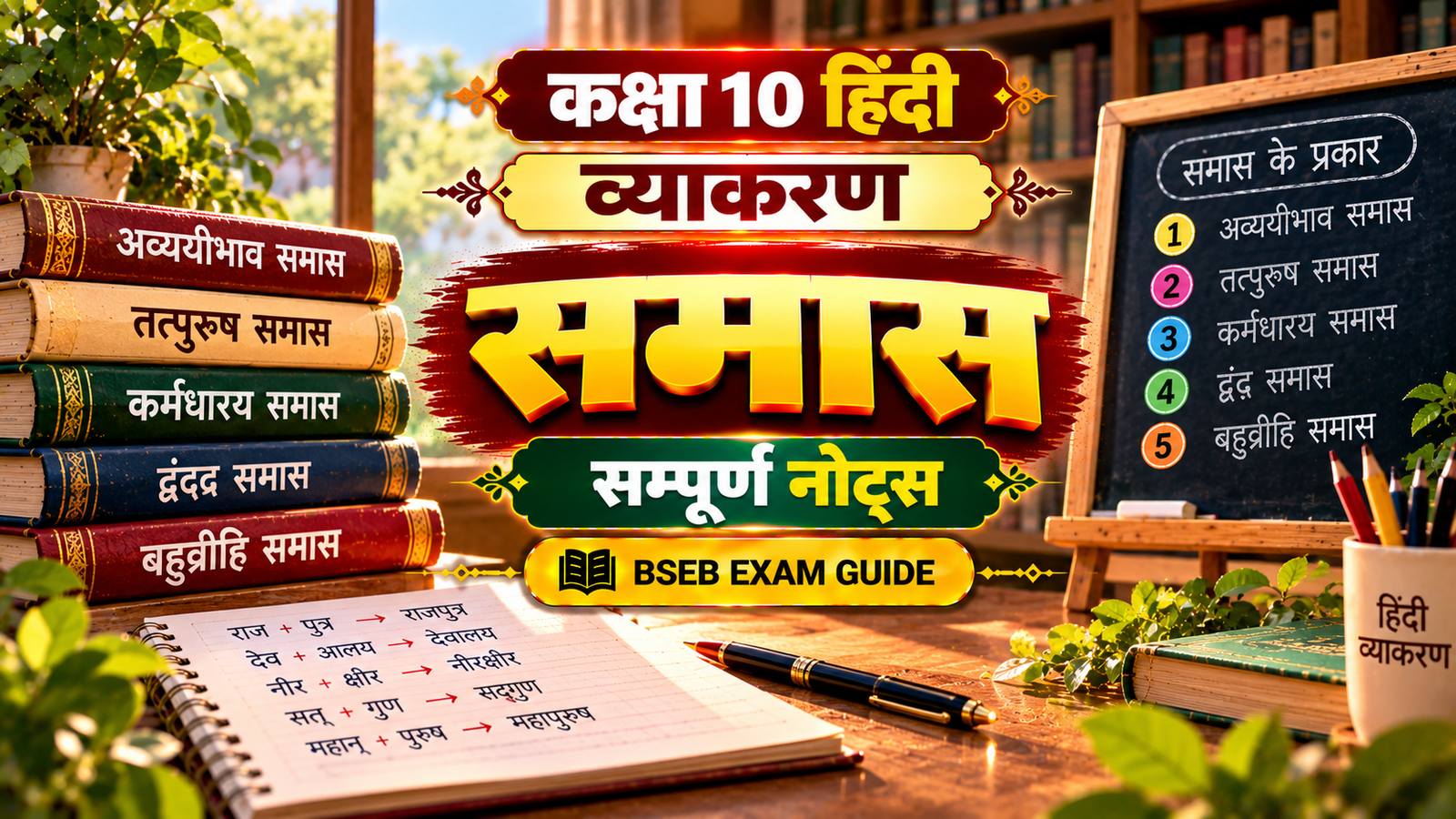 समास Class 10 Hindi Grammar Notes