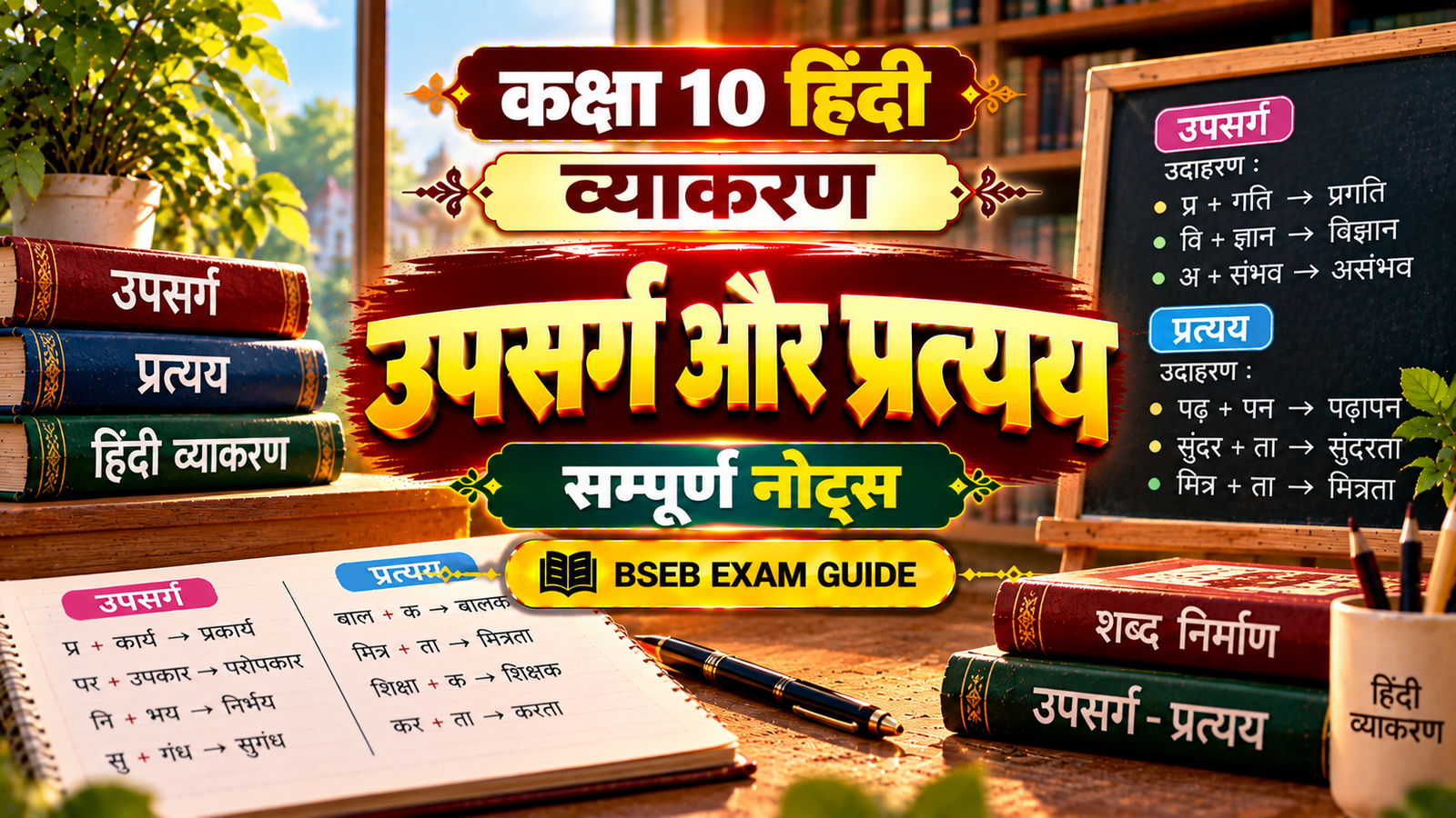 उपसर्ग और प्रत्यय Class 10 Hindi Grammar Notes