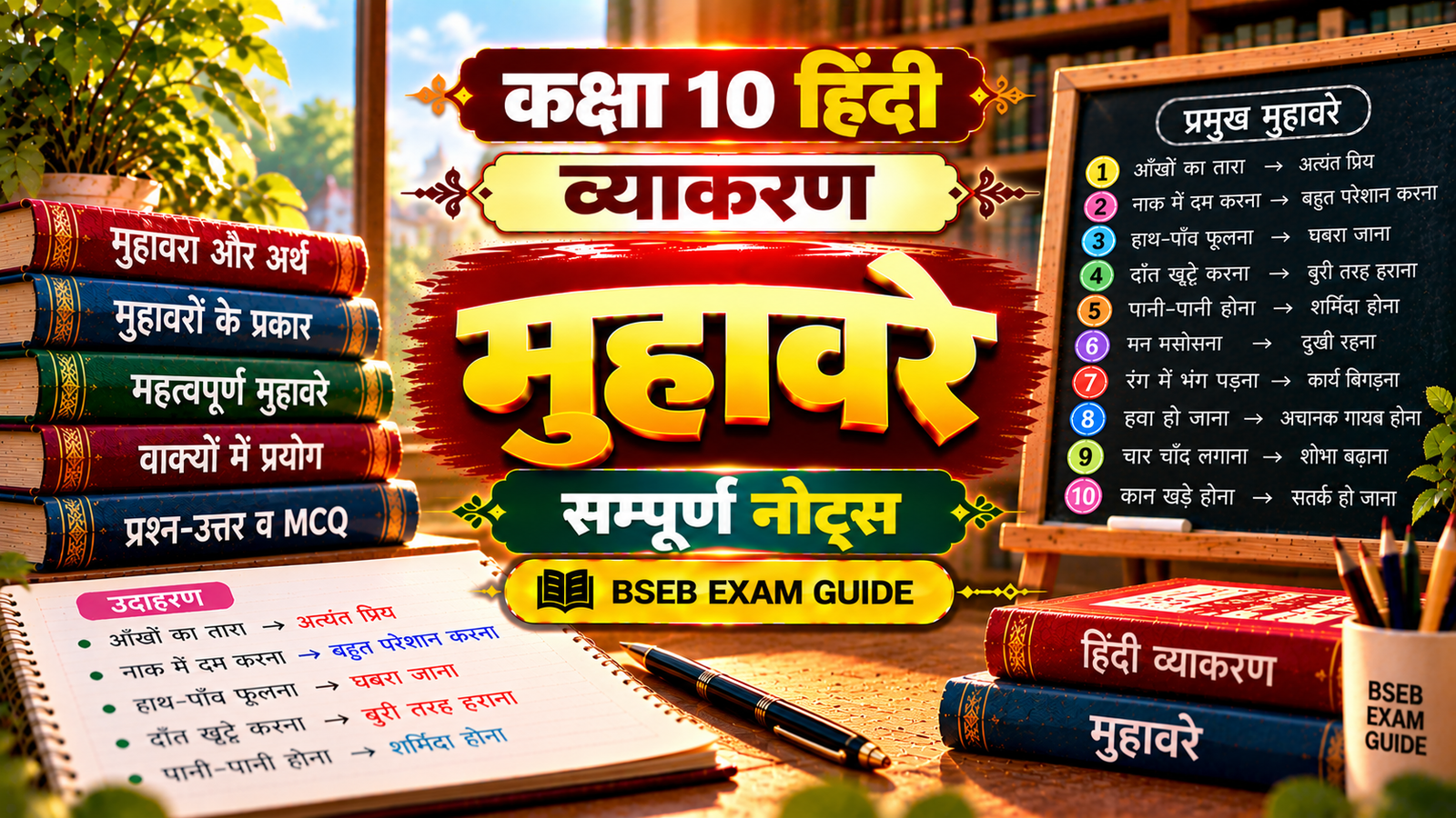 मुहावरे Class 10 Hindi Grammar Notes