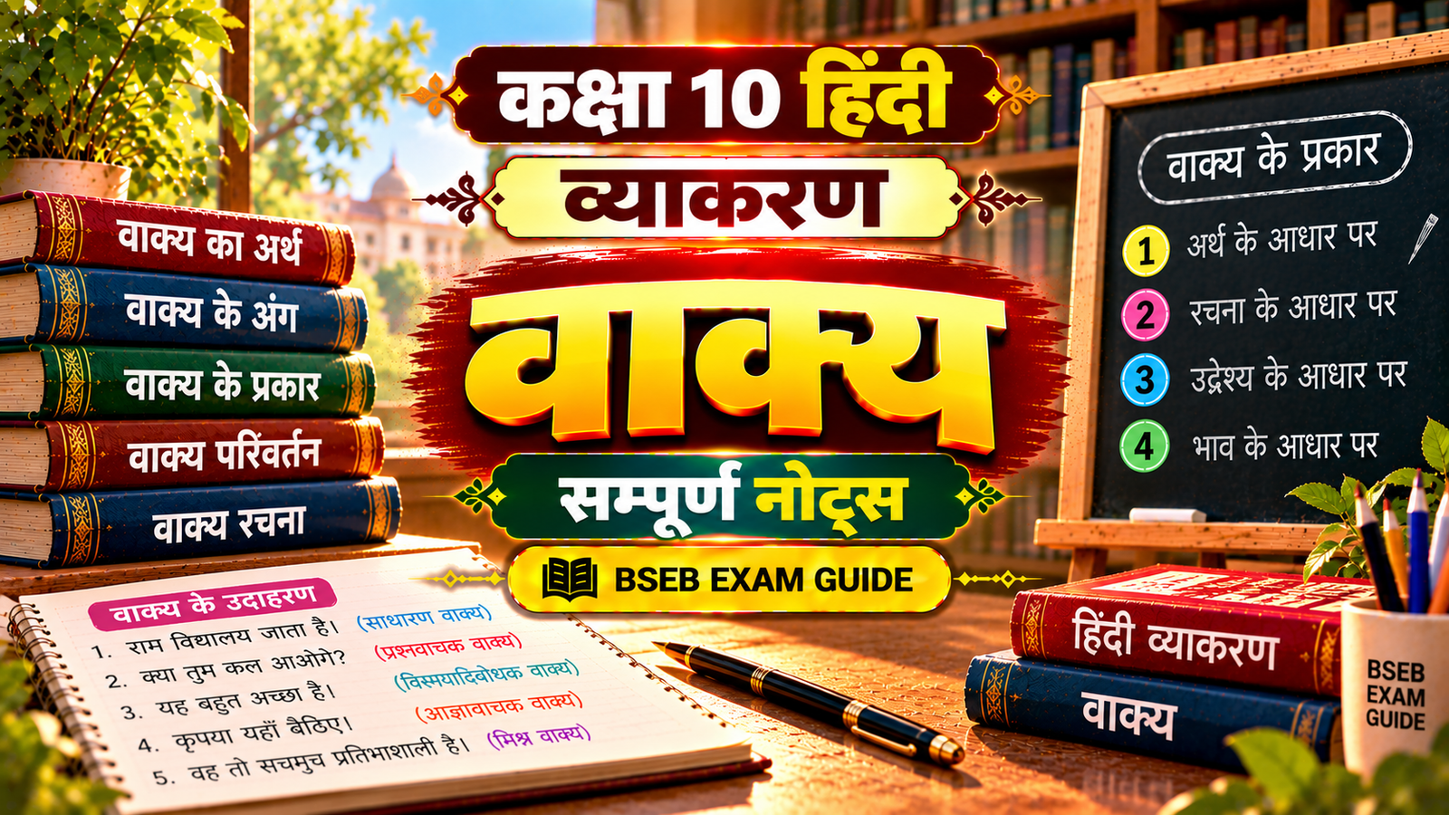 वाक्य Class 10 Hindi Grammar Notes